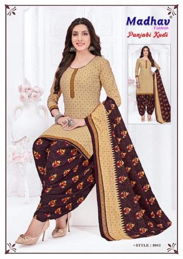 Madhav Punjabi Kudi Vol 9 Printed Cotton Dress Material Collection